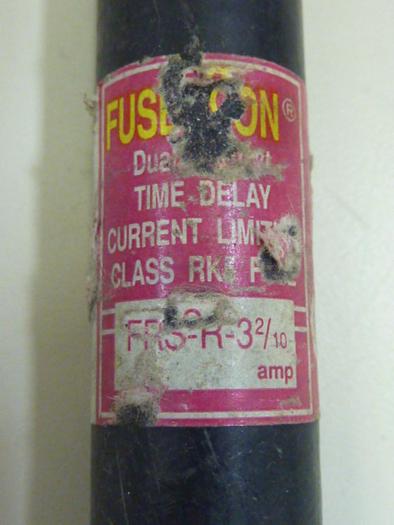 Used FUSETRON 3 2/10 Amp Fuse FRS-R-3-2/10 #47414