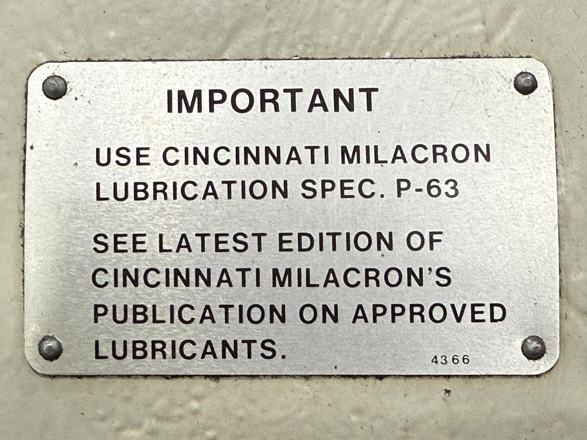 Used CINCINNATI MILACRON
