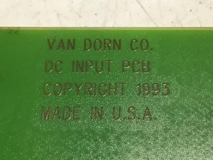 Used VAN DORN DC Input Board 330037 PC330-037 Used