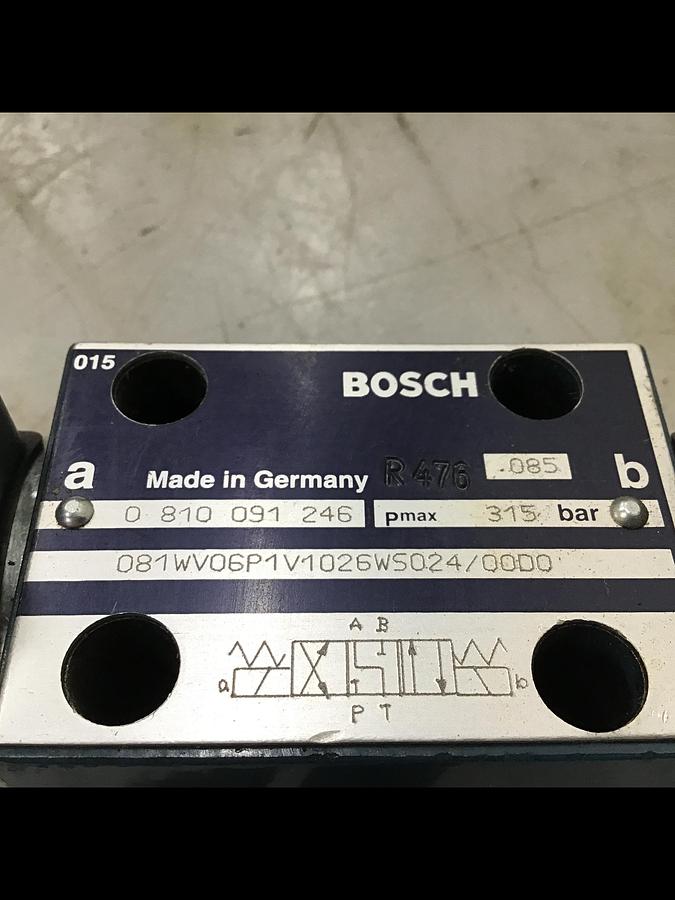 Used BOSCH 081WV06P1V1026WS024/00D0 Valve Used #141884