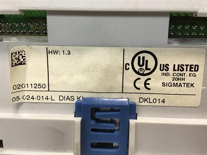Used SIGMATEK Base Module DKL014 05-024-014-L #101697