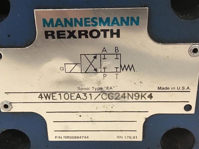 Used REXROTH Valve 4WE10EA31/CG24N9K4 #137498