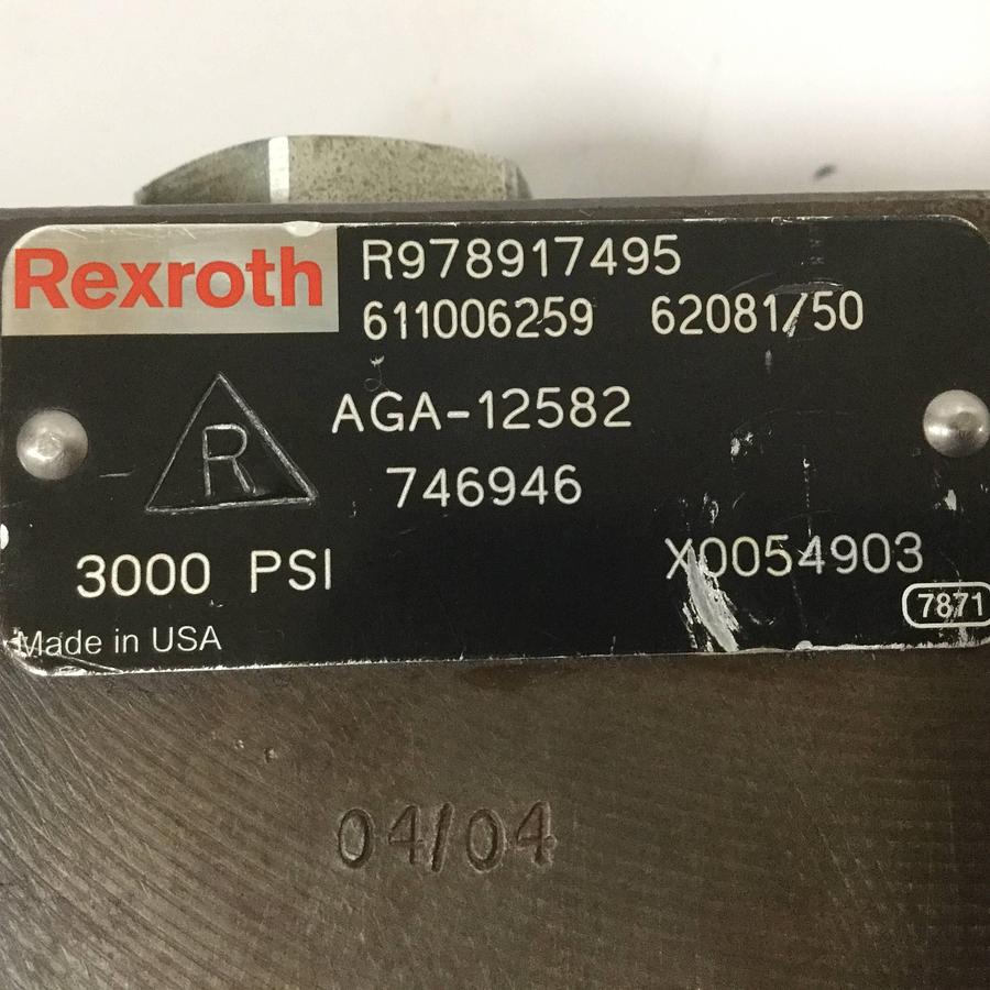 Used REXROTH Hydraulic Valve Manifold Sandwich Plate R978917495 USED