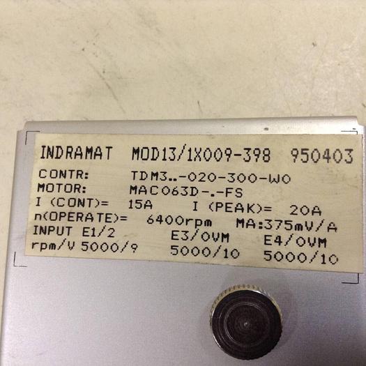 Used INDRAMAT Programming Module MOD13/1X009-398 #86021