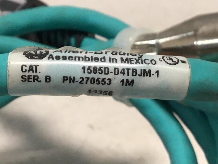 Used ALLEN BRADLEY Ethernet Cable 1585J-M8TBJM-1 #125506