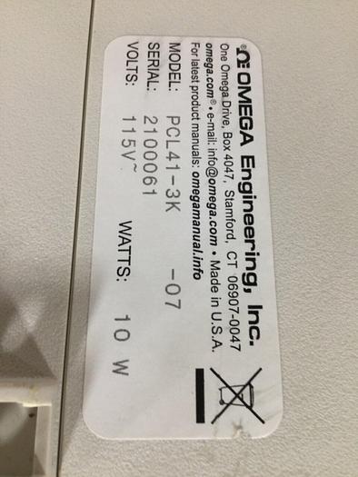 Used OMEGA Accuracy Benchtop Pressure Meter PCL41-3K #101160