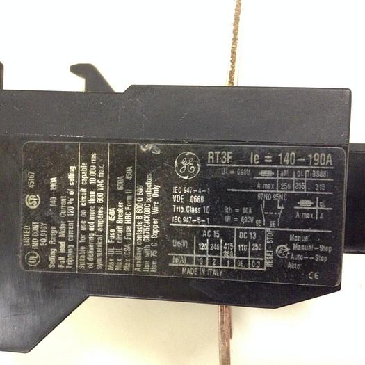 Used GENERAL ELECTRIC Overload Relay RT3F #82450