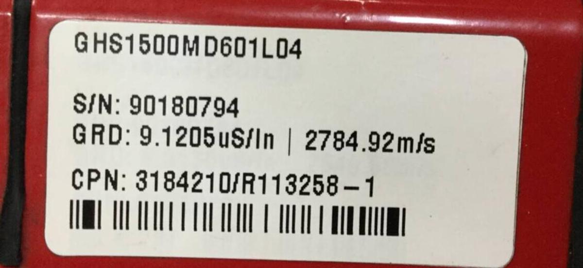 Used TEMPOSONICS INC Linear Transducer GHS1500MD601L04 USED