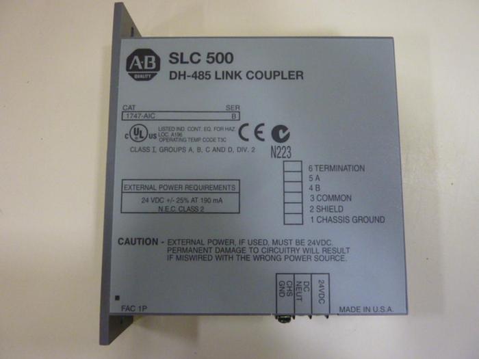 Used ALLEN BRADLEY Link Coupler 1747-AIC SER B #63524