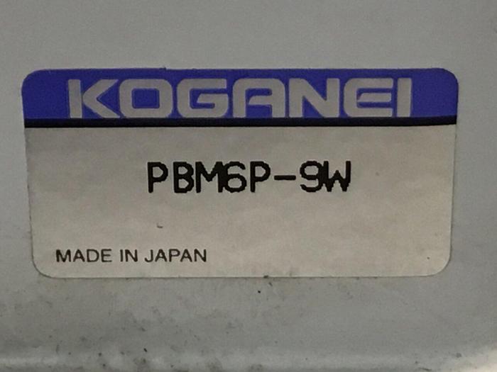 Used KOGANEI Manifold w/ Valves PBM6P-9W #120956
