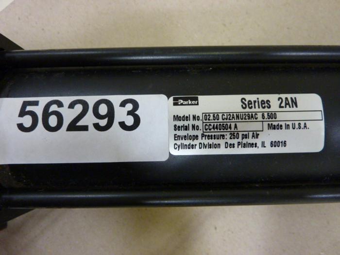 Used PARKER Pneumatic Cylinder 02.50 CJ2ANU29AC 6.500 #56296