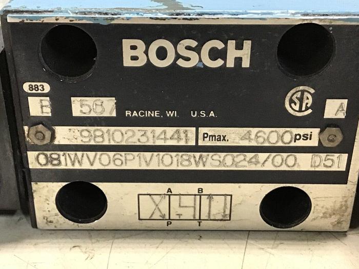 Used BOSCH Valve 9810231441 081WV06P1V1018WS024/00D51 Used