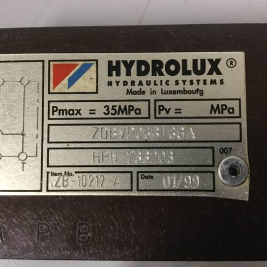 Used HYDROLUX Valve HPN733203 #90947