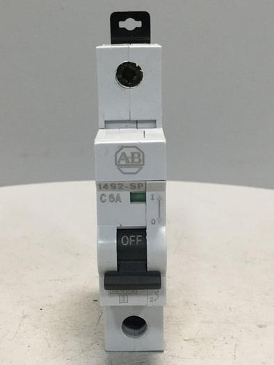 Used ALLEN BRADLEY 6 Amp Circuit Breaker 1492-SP1C060 SER B #103996
