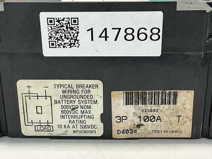 Used GENERAL ELECTRIC TED136100