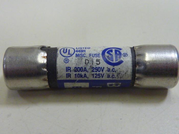 Used BUSSMANN 10 Amp Fuse BAF-10 #62280