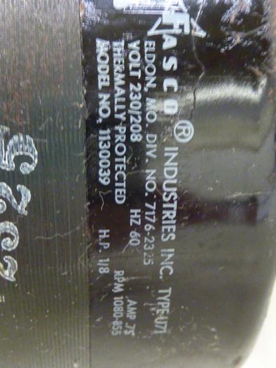 Used FASCO 1/8 HP Double Shaft Motor 7176-2325 #55921
