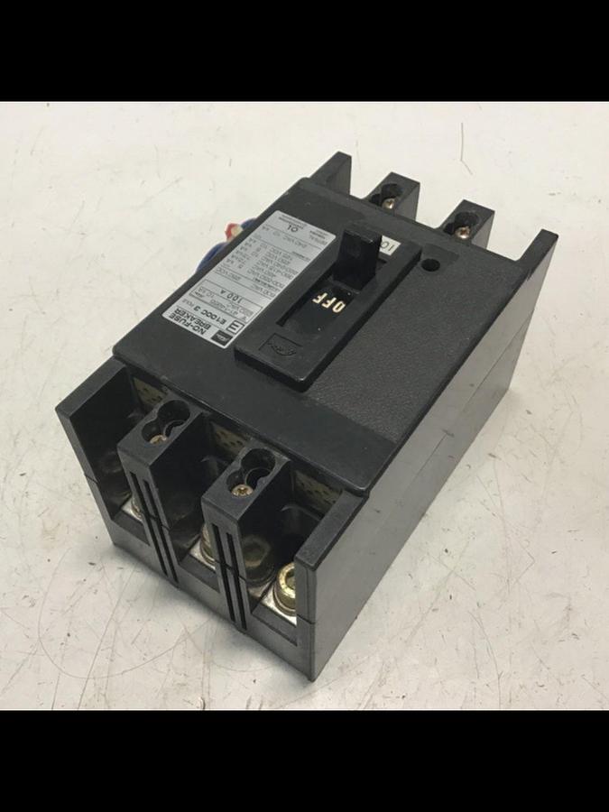 Used TOSHIBA 100 Amp Circuit Breaker E100C-3P-100A #124359