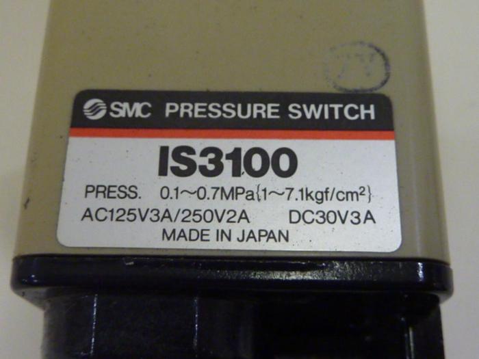 Used SMC Pressure Switch IS3100 #60147