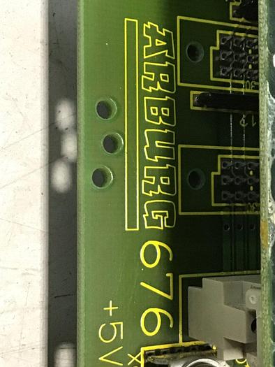 Used ARBURG Back Plane Circuit Board 676 #138325