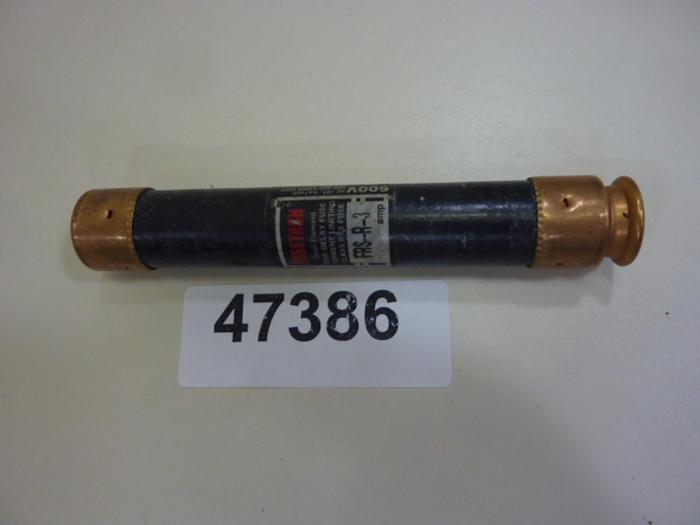 Used FUSETRON / BUSSMANN 3 Amp Fuse FRS-R-3 #47386