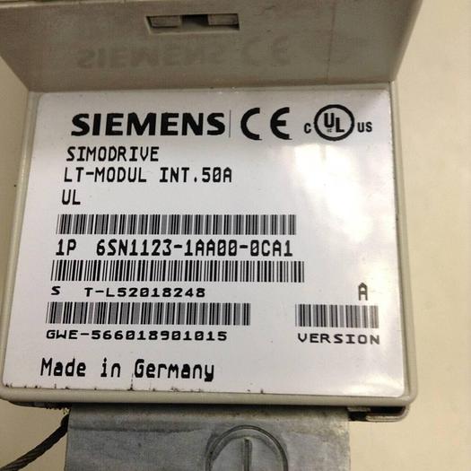 Used SIEMENS Servo Drive SIMODRIVE 6SN1123-1AA00-0CA1 #118410