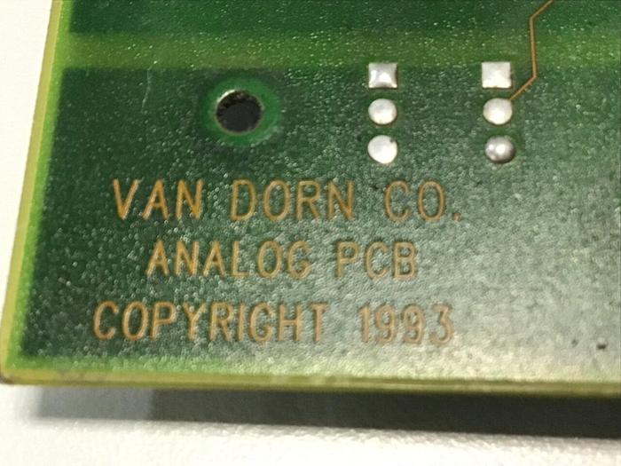 Used VAN DORN Analog Circuit Board 330025 PC330-025 Used