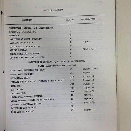 Used TAYLOR DUNN Manual MS-534-00 #71076