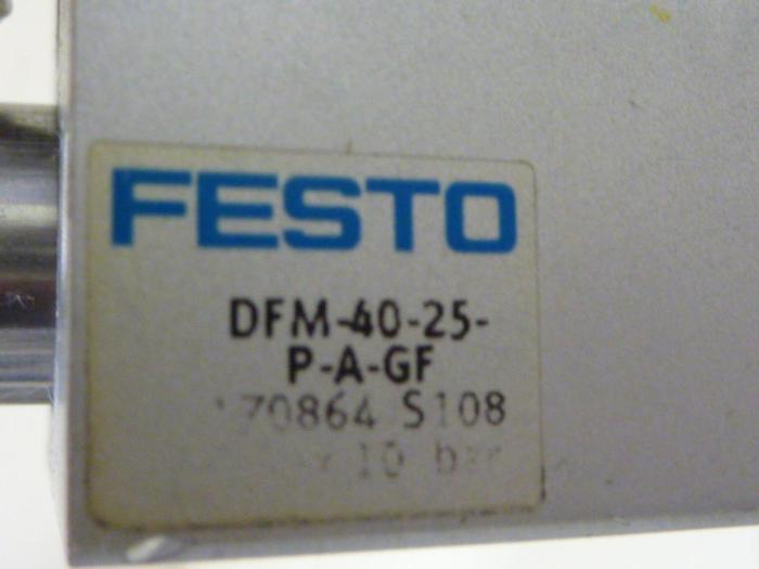 Used FESTO Pneumatic Cylinder DFM-40-25-P-A-GF #57322