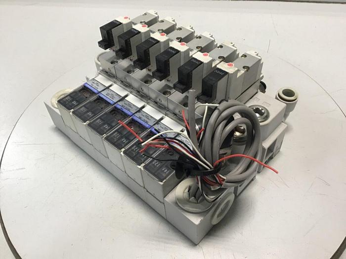 Used KOGANEI Block w/ Valves PBM6P-3W #120980