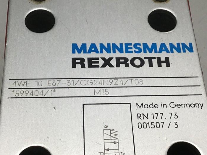 Used MANNESMANN REXROTH Valve 4WE10E6731/CG24N9Z4T08 Used