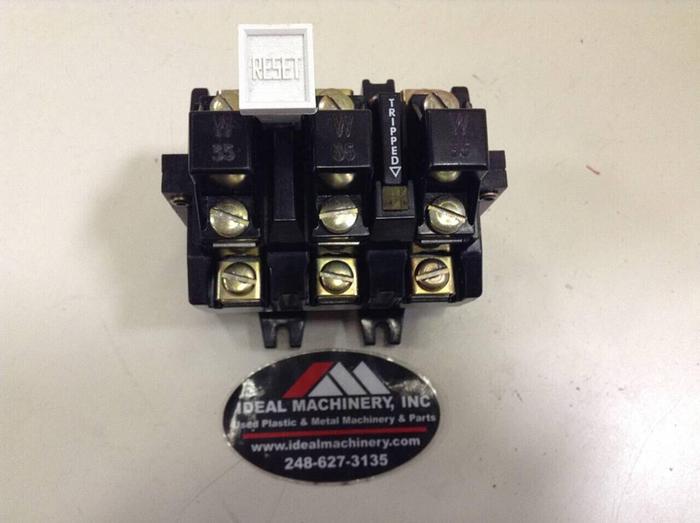 Used ALLEN BRADLEY Overload Starter Relay 592-BOV16 SER B W35 #75231