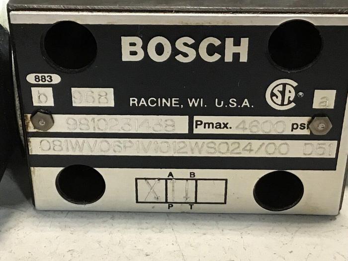 Used BOSCH Valve 9810231438 081WV06P1V1012WS024/00D51 Used #126168