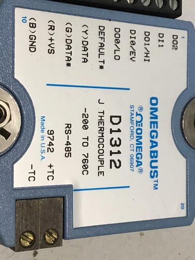 Used OMEGA J Thermocouple D1312 #126777