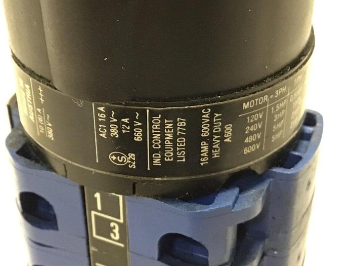 Used KRAUS & NAIMER Selector Switch CA11 AD4461 Used