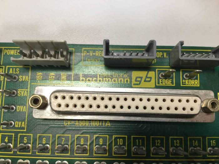 Used BACHMANN ELECTRONIC Circuit Board CVA5001001A #93581