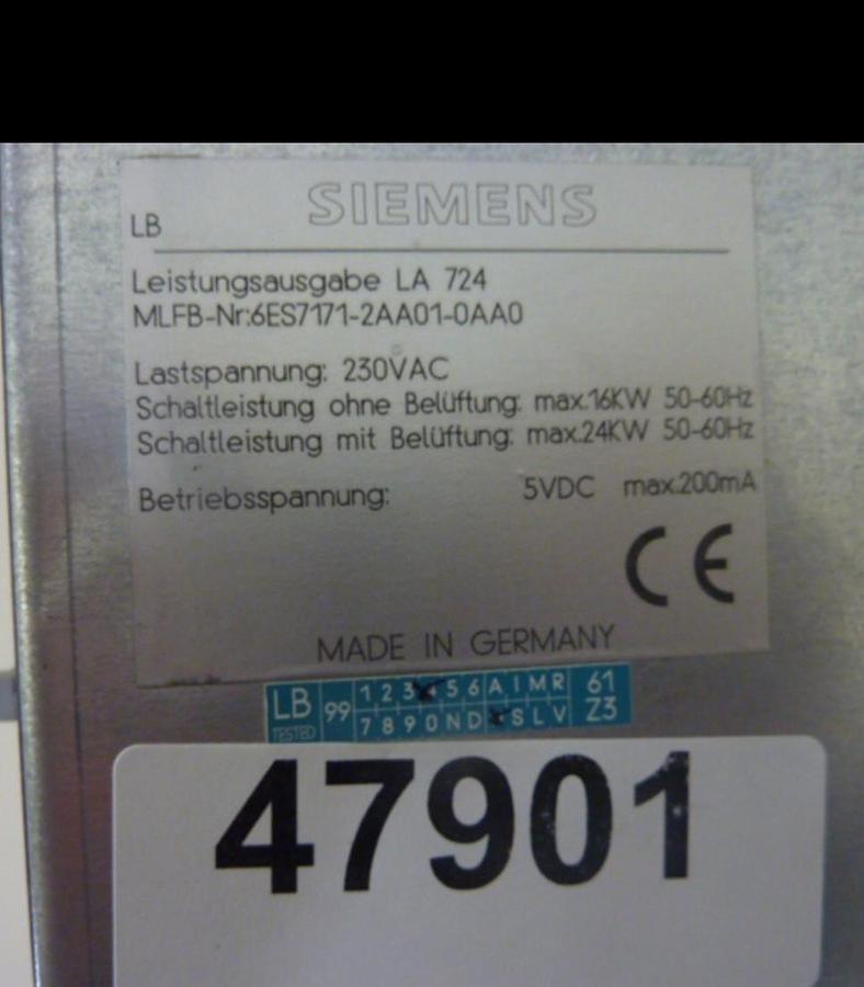 Used SIEMENS Heating Power Control 6ES7 171-2AA01-0AA0 USED