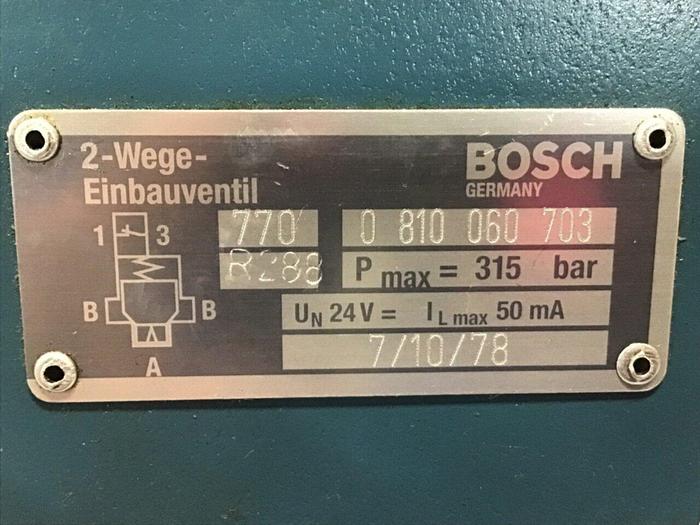 Used BOSCH Valve 0 810 060 703 Used