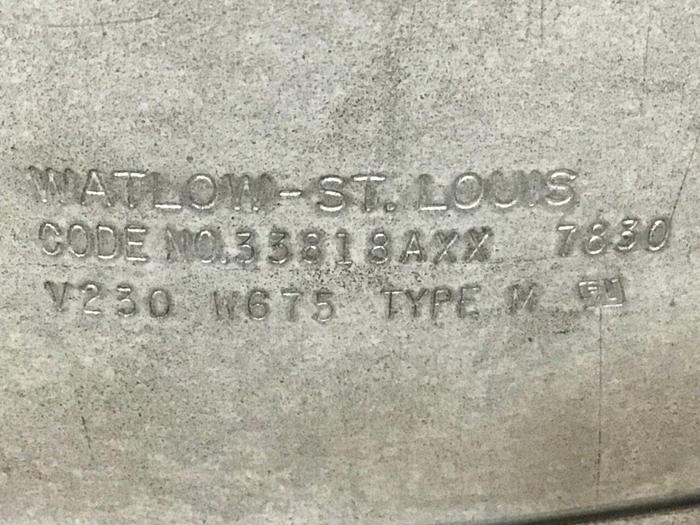 Used WATLOW 675 Watt Heater Band 33818AXX 7830 #125874