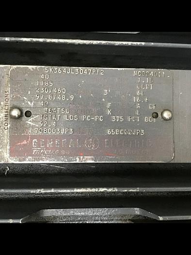 Used GENERAL ELECTRIC 40 HP Motor 5K364JL3047PF2 Used