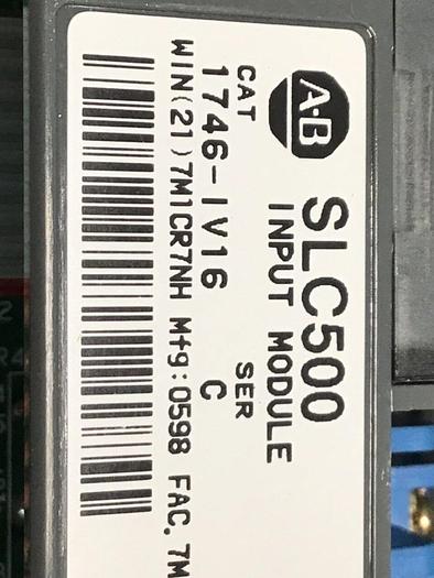 Used ALLEN BRADLEY Input Module 1746-IV16 SER C #118323