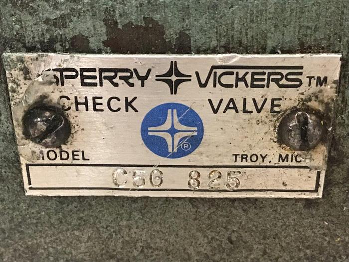 Used VICKERS Check Valve C5G825 #142500