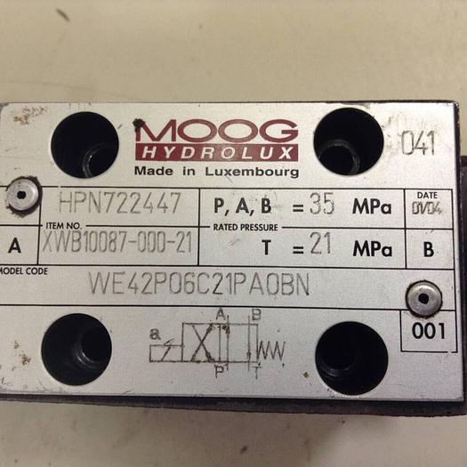 Used MOOG Valve WE42P06C21PA0BN USED