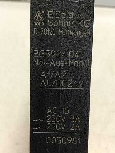 Used SAFEMASTER Safety Relay BG5924.04 #141998