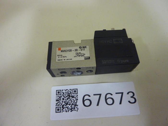 Used SMC Solenoid Valve NVK3120-3D-01T #67673