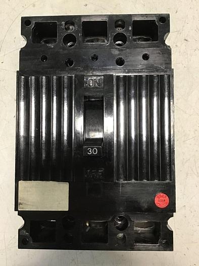 Used GENERAL ELECTRIC / GE 30 Amp Circuit Breaker TED136030 USED