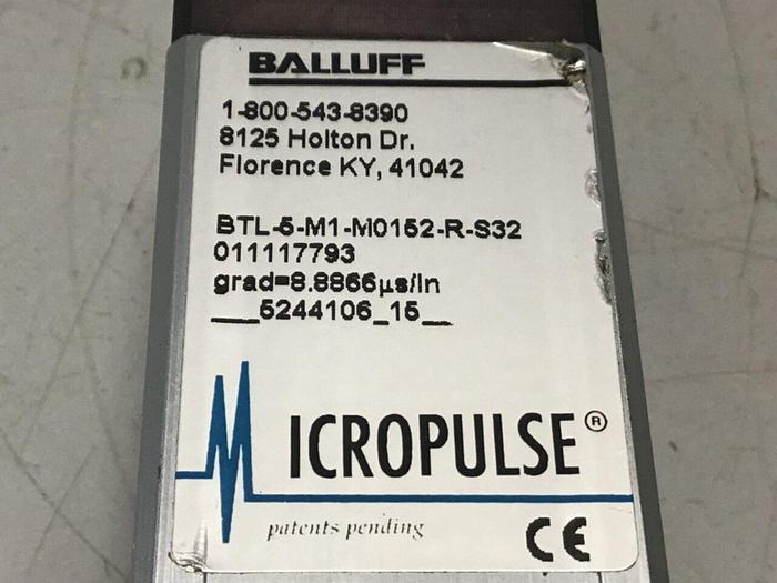Used BALLUFF Transducer BTL-5-M1-M0152-R-S32 #124486