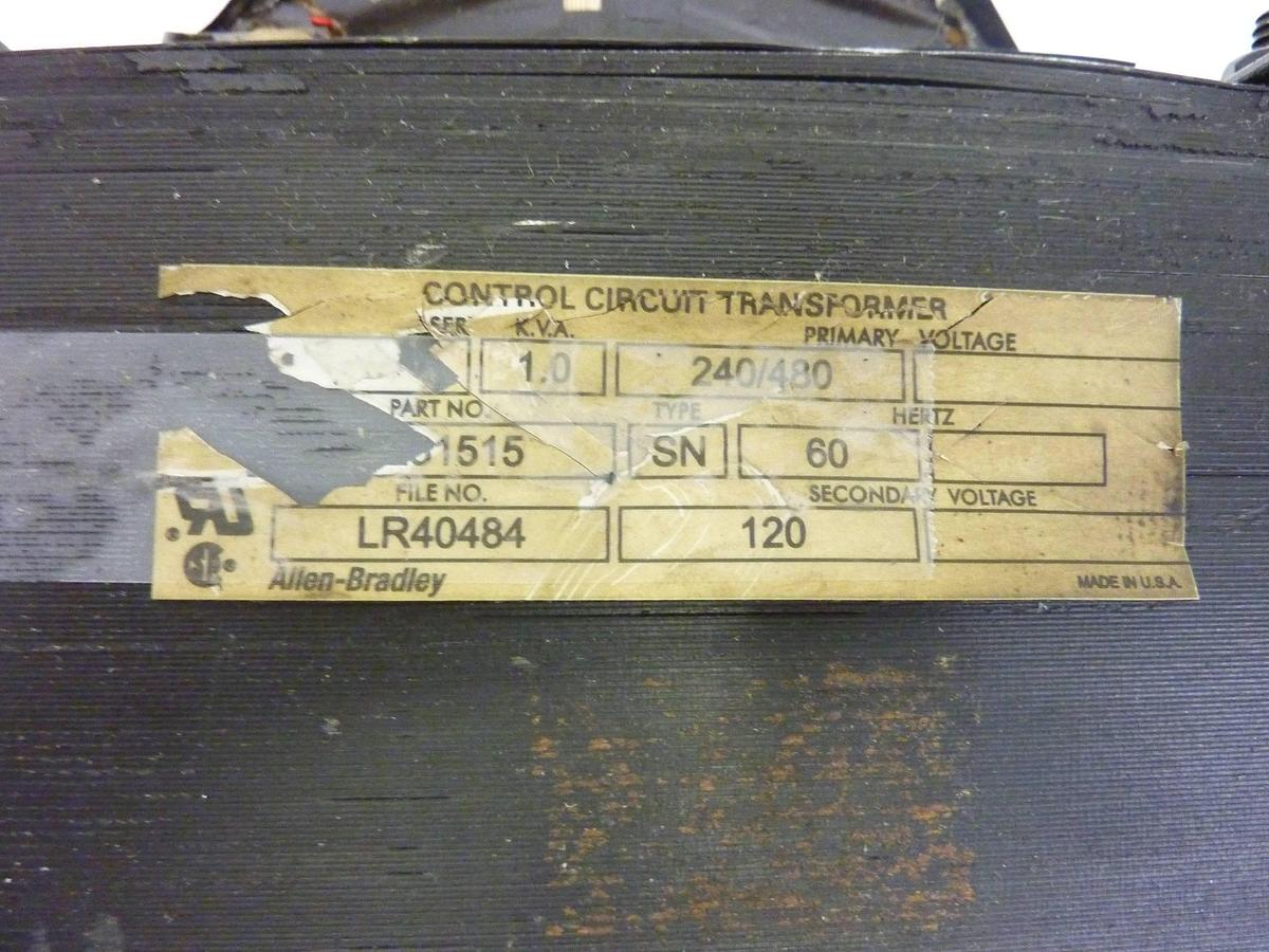 Used ALLEN BRADLEY 1 kVA Transformer 1497-N37 SER A Used