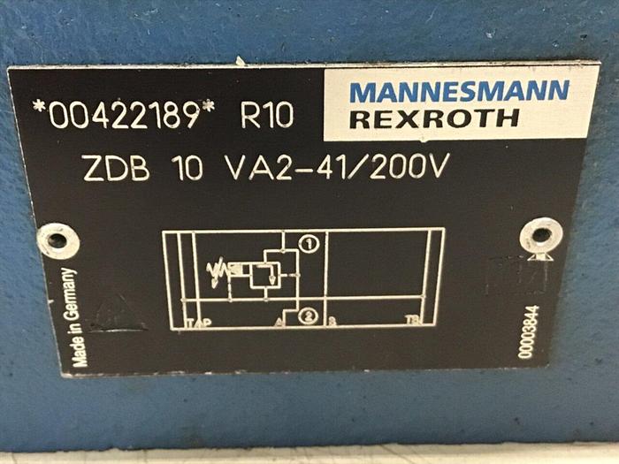 Used REXROTH Valve ZDB 10 VA2-41/200V #137442