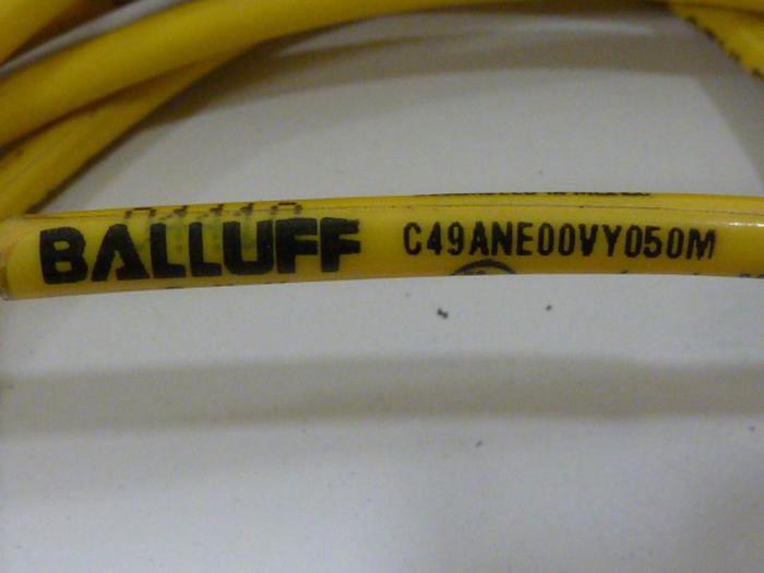 Used BALLUFF Cable Connector C49ANE00VY050M #58121